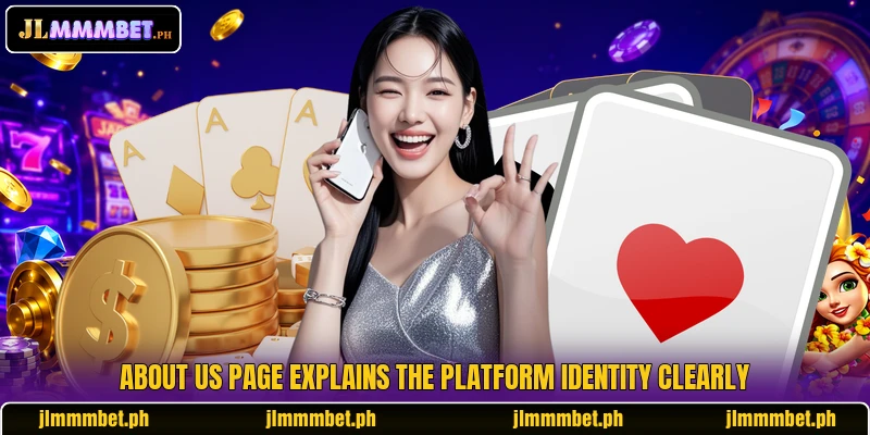 About us page explains the platform identity clearly