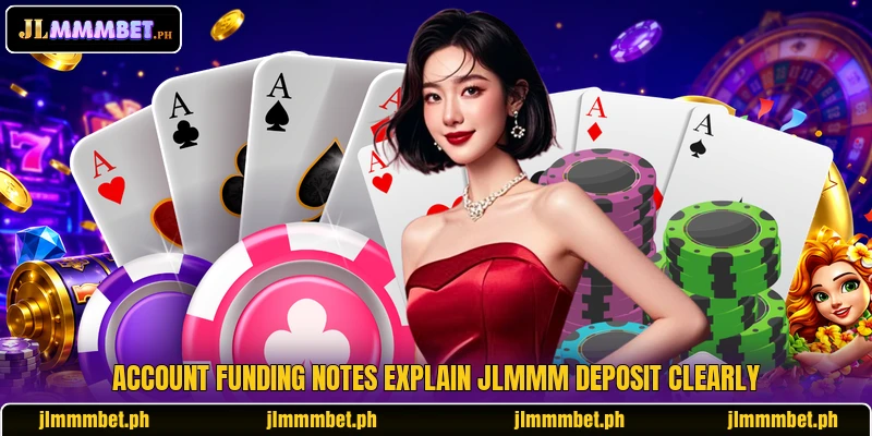 Account funding notes explain JLMMM deposit clearly