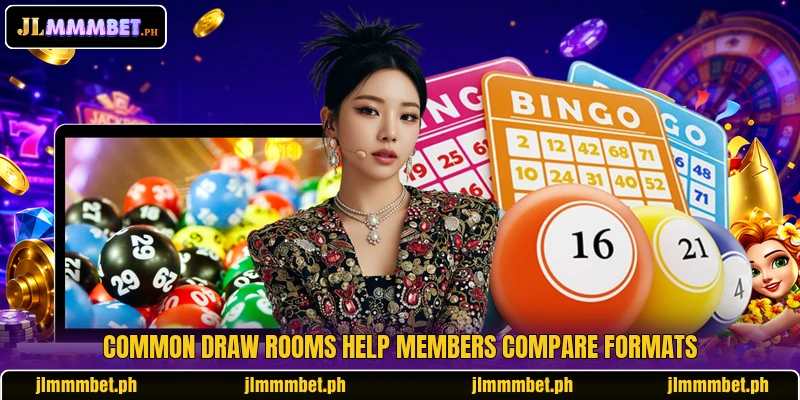 Common draw rooms help members compare formats Common draw rooms help members compare formats