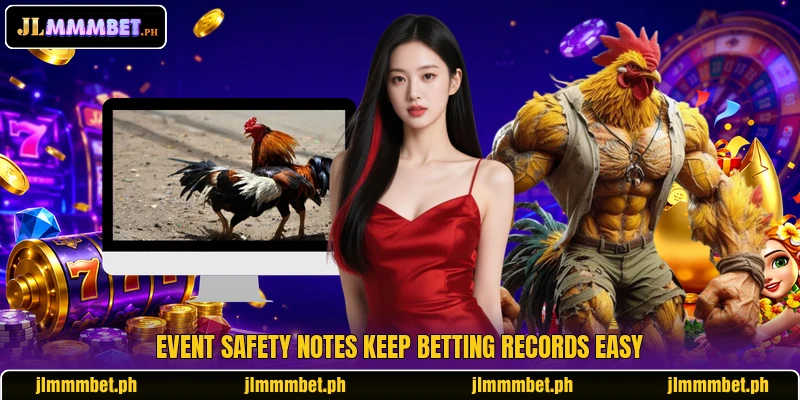 Event safety notes keep betting records easy Event safety notes keep betting records easy