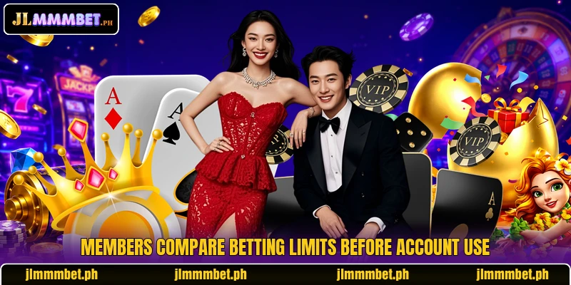 Members compare betting limits before account use
