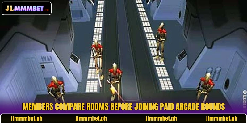 Members compare rooms before joining paid arcade rounds Members compare rooms before joining paid arcade rounds