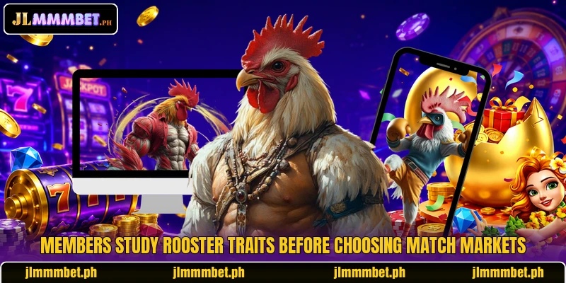 Members study rooster traits before choosing match markets Members study rooster traits before choosing match markets