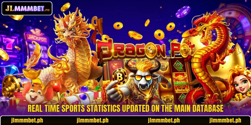 Real time sports statistics updated on the main database