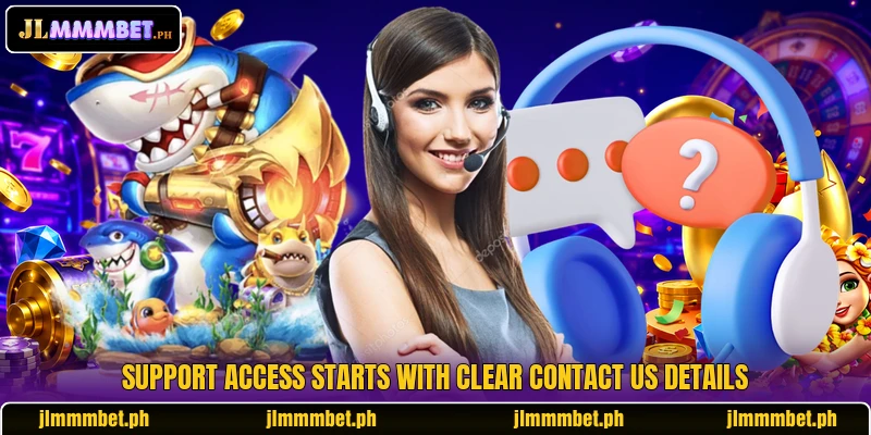 Support access starts with clear contact us details